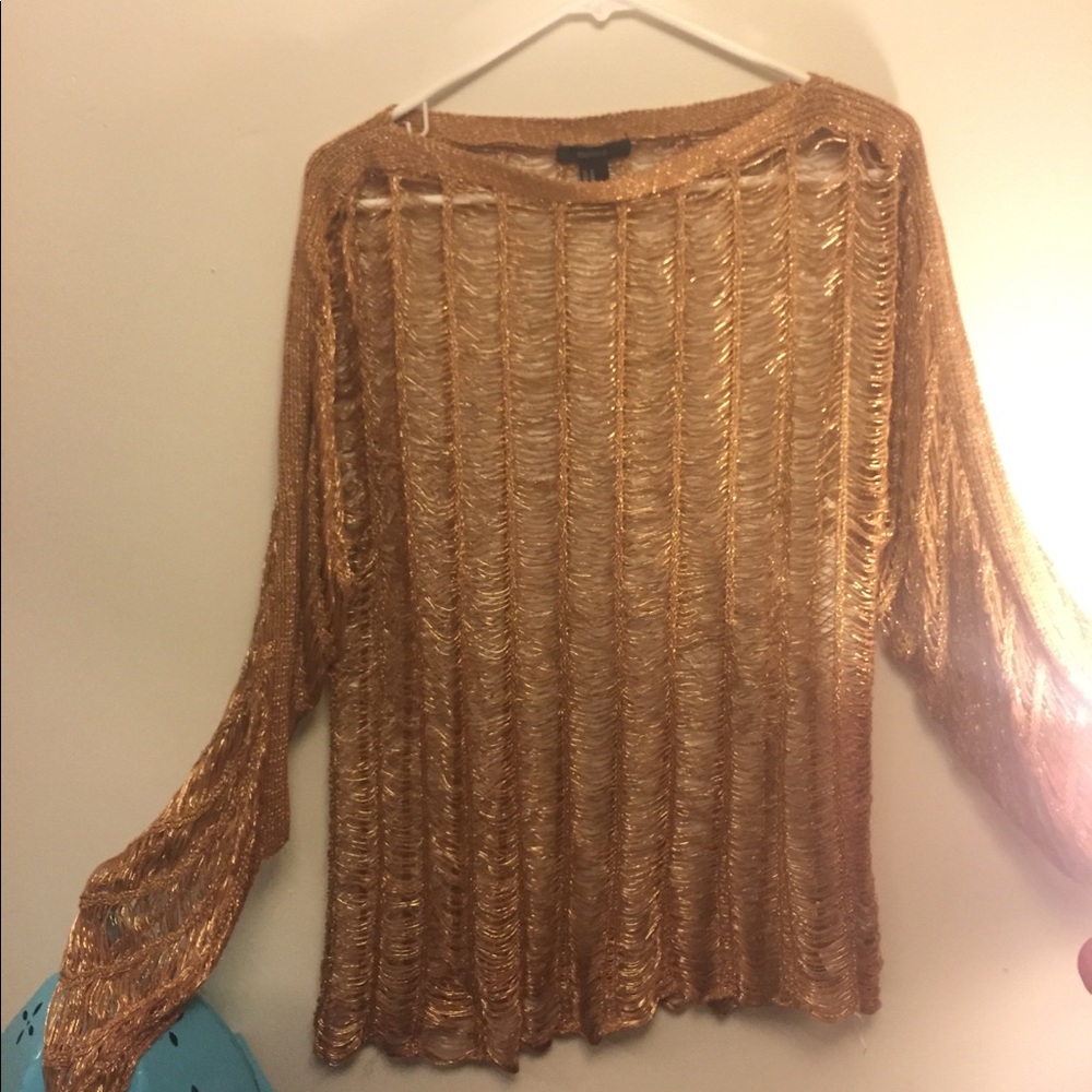 Forever 21 gold knit. Total statement piece.